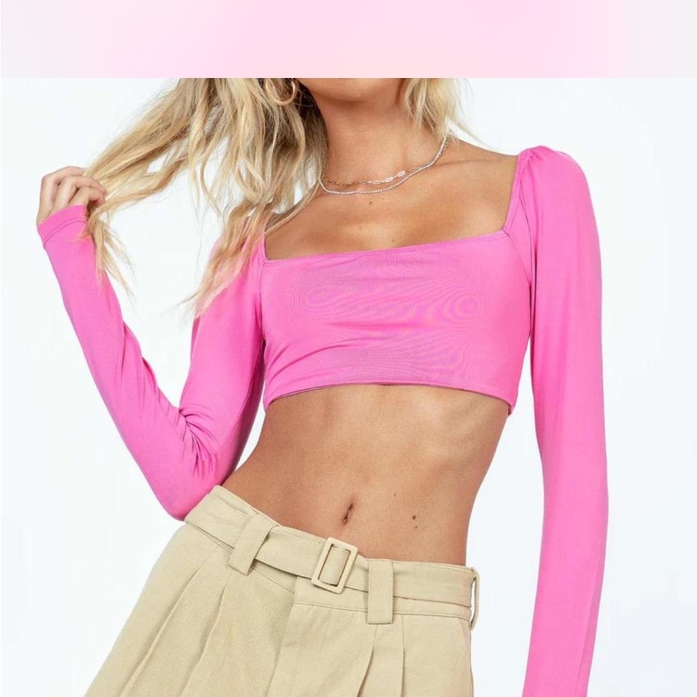 Princess Polly Pink Roger’s Long Sleeve Top